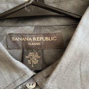 Banana Republic Almost new!!!   Long Sleeves Dark Grey shirt